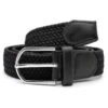 Collin Rowe Ceinture élastique Noir Sur Noir -Bijouterie Soldes Boutique belt 9