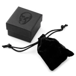 Moody Mason Chevalière En Acier Et Jaspe Rouge Jax -Bijouterie Soldes Boutique box mm 1 7 13