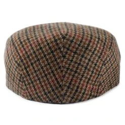 Fawler Casquette Plate Fido Boston à Motif Pied De Poule Marron -Bijouterie Soldes Boutique cbyrdyfktu 3