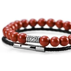 Neshraw Bracelet De Pierres Rouges Kota -Bijouterie Soldes Boutique cvgjjhbn