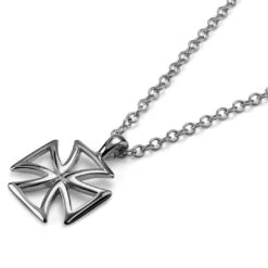 Lucleon Collier En Acier Croix De Malte -Bijouterie Soldes Boutique cvjvbjh