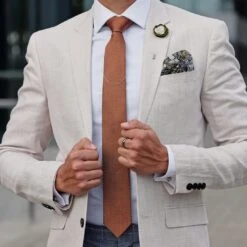 Warren Asher Boutonnière à Fleur Douce Crème Et Olive -Bijouterie Soldes Boutique extra square 1