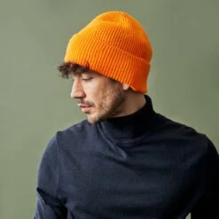 Fawler Bonnet Orange Brûlée Felic Montagna -Bijouterie Soldes Boutique felicorange 1
