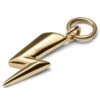 Lucleon Amulette éclair En Acier Doré -Bijouterie Soldes Boutique gold tone steel lightning bolt charm 1