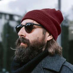 Fawler Bonnet Rouge Bordeaux En Laine Mérinos Kacey Kane -Bijouterie Soldes Boutique hat 1 8