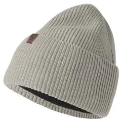 Fawler Hiems | Bonnet Gris à Revers En Laine Recyclée