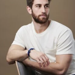 Tailor Toki Bracelet L'ancre Noire à Cordon Bleu Clair -Bijouterie Soldes Boutique jwm megashoot brace 1 10108 b