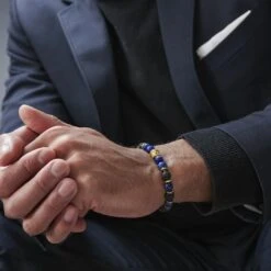 Neshraw Bracelet Bleu Hommage à Bouddha -Bijouterie Soldes Boutique jwm megashoot brace 1 11082