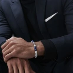 Neshraw Bracelet Blanc & Doré Royal -Bijouterie Soldes Boutique jwm megashoot brace 1 11119 1