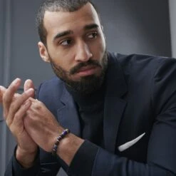 Neshraw Bracelet Bleu Hommage à Bouddha -Bijouterie Soldes Boutique jwm megashoot brace 1.2 11082