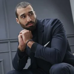 Neshraw Bracelet Bleu Hommage à Bouddha -Bijouterie Soldes Boutique jwm megashoot brace 1.3 11082