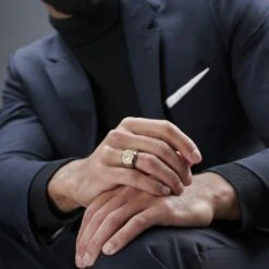 Lucleon Bague Argentée Et Dorée Lonya Makt -Bijouterie Soldes Boutique jwm megashoot rings 1 20698