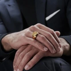 Lucleon Bague Dorée Lary Makt -Bijouterie Soldes Boutique jwm megashoot rings 1 20767 2