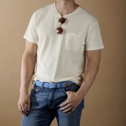 Collin Rowe Ceinture élastique Turquoise -Bijouterie Soldes Boutique rel megashoot belts 10380 1 copy