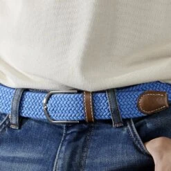 Collin Rowe Ceinture élastique Turquoise -Bijouterie Soldes Boutique rel megashoot belts 10380 1 copybm12