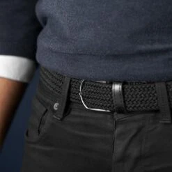 Collin Rowe Ceinture élastique Noir Sur Noir -Bijouterie Soldes Boutique rel megashoot belts 17699 1 sort