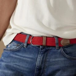 Collin Rowe Ceinture élastique Rouge -Bijouterie Soldes Boutique rel megashoot belts 8038 2 copy