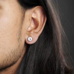 Fort Tempus Boucle D'oreille Magnétique à Cristaux Translucides - 8 Mm 11 Fort Tempus Boucle D'oreille Magnétique à Cristaux Translucides - 8 Mm -Bijouterie Soldes Boutique rel megashoot earrings 16792 2