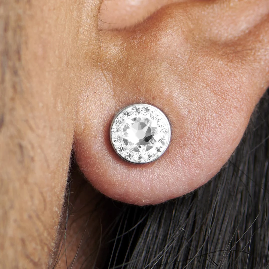 Fort Tempus Boucle D'oreille Magnétique à Cristaux Translucides - 8 Mm 8 Fort Tempus Boucle D'oreille Magnétique à Cristaux Translucides - 8 Mm – Image 6