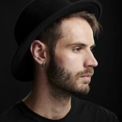 Lucleon Boucle D'oreille En Acier "Le Cercle" -Bijouterie Soldes Boutique rel megashoot earrings 17576 2