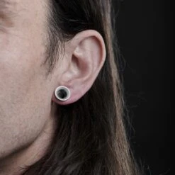 Fort Tempus Tunnel écarteur En Silicone Blanc -Bijouterie Soldes Boutique rel megashoot earrings 18667 1 1