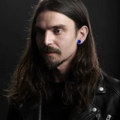 Fort Tempus Tunnel écarteur En Silicone Bleu -Bijouterie Soldes Boutique rel megashoot earrings 18677 2