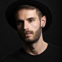 Fort Tempus Clou D'oreille Magnétique à Zircone Noire 6 Mm -Bijouterie Soldes Boutique rel megashoot earrings 6450 2