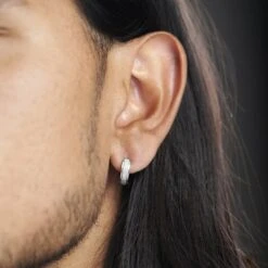 Fort Tempus Boucle D'oreille Clip Finition Brossée -Bijouterie Soldes Boutique rel megashoot earrings 8363 2