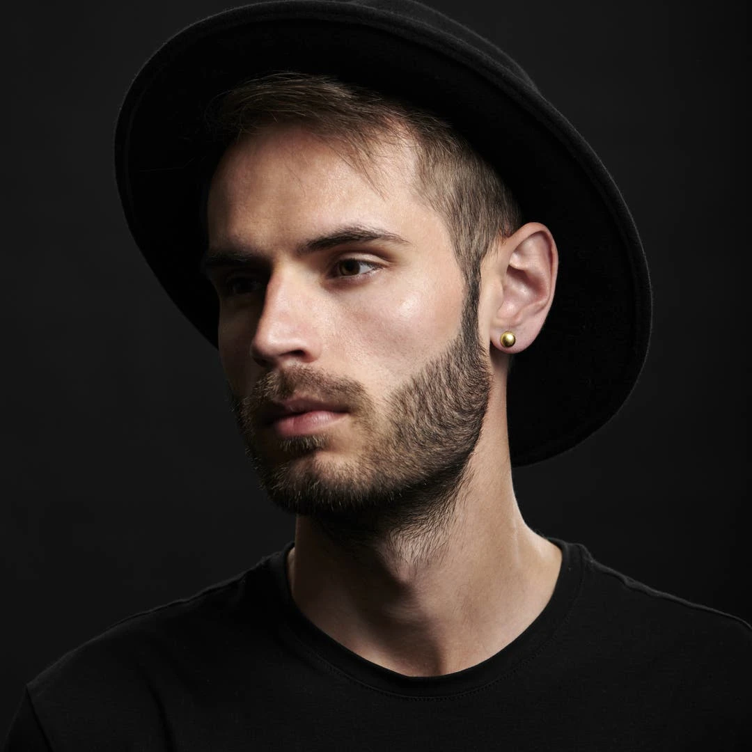 Fort Tempus Clou D'oreille Circulaire Doré 8mm 8 Fort Tempus Clou D'oreille Circulaire Doré 8mm – Image 6