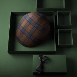 Fawler Casquette Plate En Laine Brune Fido Country -Bijouterie Soldes Boutique rel xm20 ig green flat cap 21903