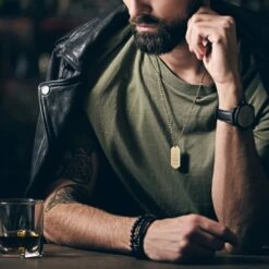 Lucleon Collier Zodiaque En Acier Doré - Le Verseau 10 Lucleon Collier Zodiaque En Acier Doré - Le Verseau -Bijouterie Soldes Boutique rel zodiac 21953 1x1 1