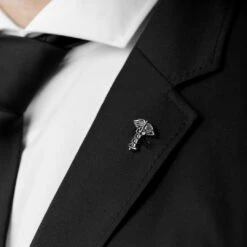 Warren Asher Épinglette Hermes Argentée -Bijouterie Soldes Boutique rel megashoot lapel pins 13638 1