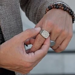 Lucleon Chevalière En Acier Titus 10 Lucleon Chevalière En Acier Titus -Bijouterie Soldes Boutique ring 21002