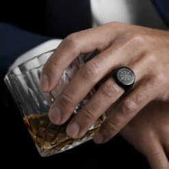 Lucleon Chevalière Ryker Noire -Bijouterie Soldes Boutique rsk eabf2020 12780 10302 21413 bm