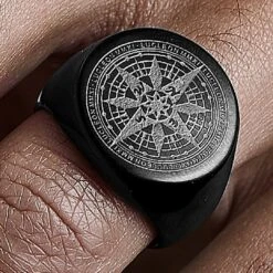 Lucleon Chevalière Ryker Noire -Bijouterie Soldes Boutique rsk eabf2020 12780 10302 21413 bmbm