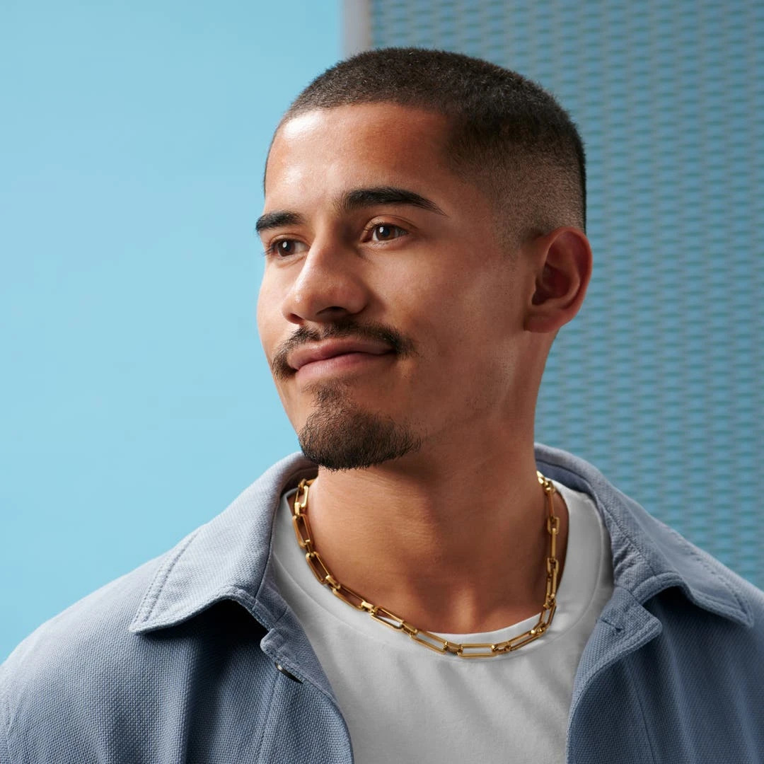 Lucleon Collier Chaîne En Acier Doré Connor Amager 7 Lucleon Collier Chaîne En Acier Doré Connor Amager – Image 5