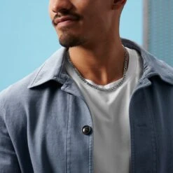 Lucleon Chaîne Figaro Argentée Curtis Amager -Bijouterie Soldes Boutique rst acpa collectionpage gold 23071 black 23072 silver 23070 bjarkejohansen 3 3