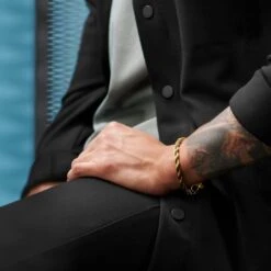 Lucleon Bracelet En Métal Tressé Couleur Or Corwin Amager - 6 Mm -Bijouterie Soldes Boutique rst acpa collectionpage gold 23157 silver 23153 black 23161 bjarkejohansen 2