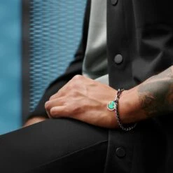 Lucleon Bracelet Amager Clarke Arc-en-ciel à Maille Torsadée Et Maille Gourmette Avec Pendentif Smiley -Bijouterie Soldes Boutique rst acpa collectionpage rainbow23137 bjarkejohansen 2a