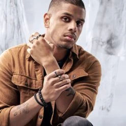 Lucleon Anneau Aesop Keith Argenté Et En Titane Noir -Bijouterie Soldes Boutique rst ll aesop rings xxxx bundle 2ab asbjoernb 1x1 4 1