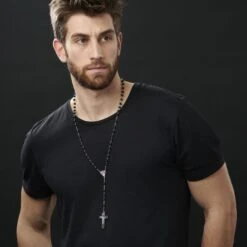 Collin Rowe Croix En Bois Noir Chapelet -Bijouterie Soldes Boutique rst megashoot n 41 8173