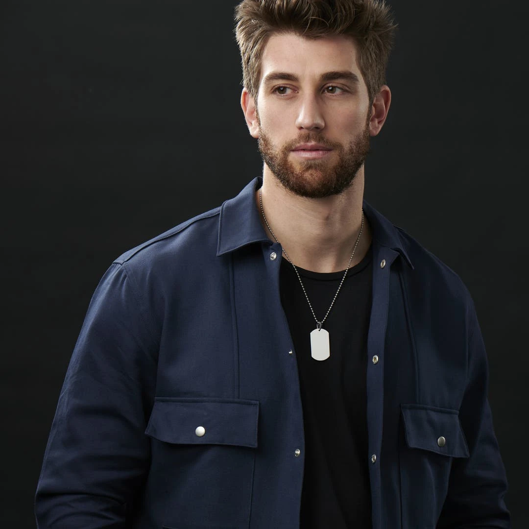 Lucleon Collier Avec Plaque D'identité Argentée 6 Lucleon Collier Avec Plaque D'identité Argentée – Image 4