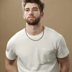 Collin Rowe Collier En Cuir Marron Tressé 3mm -Bijouterie Soldes Boutique rst megashoot n 74 12098