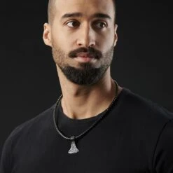 Fort Tempus Collier En Cuir Noir Et Rune Hache De Thor -Bijouterie Soldes Boutique rst megashoot neck 14414 1