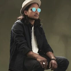 Paul Riley Lunettes De Soleil Polarisées Vertes "Le Dandy" -Bijouterie Soldes Boutique rst megashoot sunglas 17147 1gr