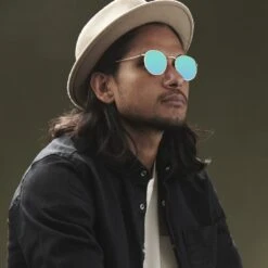 Paul Riley Lunettes De Soleil Polarisées Vertes "Le Dandy" -Bijouterie Soldes Boutique rst megashoot sunglas 17147 2gr