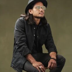 Paul Riley Lunettes De Soleil Groovy Gris Et Or -Bijouterie Soldes Boutique rst megashoot sunglas 17160 1gg