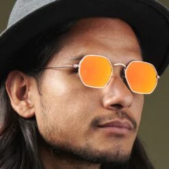 Paul Riley Lunettes De Soleil Groovy Orange Et Or -Bijouterie Soldes Boutique rst megashoot sunglas 17160 2 bm