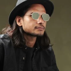 Paul Riley Lunettes De Soleil Groovy Gris Et Or -Bijouterie Soldes Boutique rst megashoot sunglas 17160 2gg