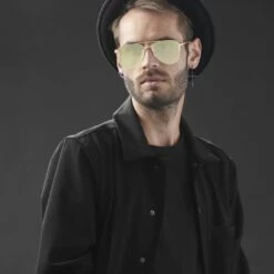 Paul Riley Lunettes De Soleil Aviateurs Or Et Vert -Bijouterie Soldes Boutique rst megashoot sunglasses 13907 1yg